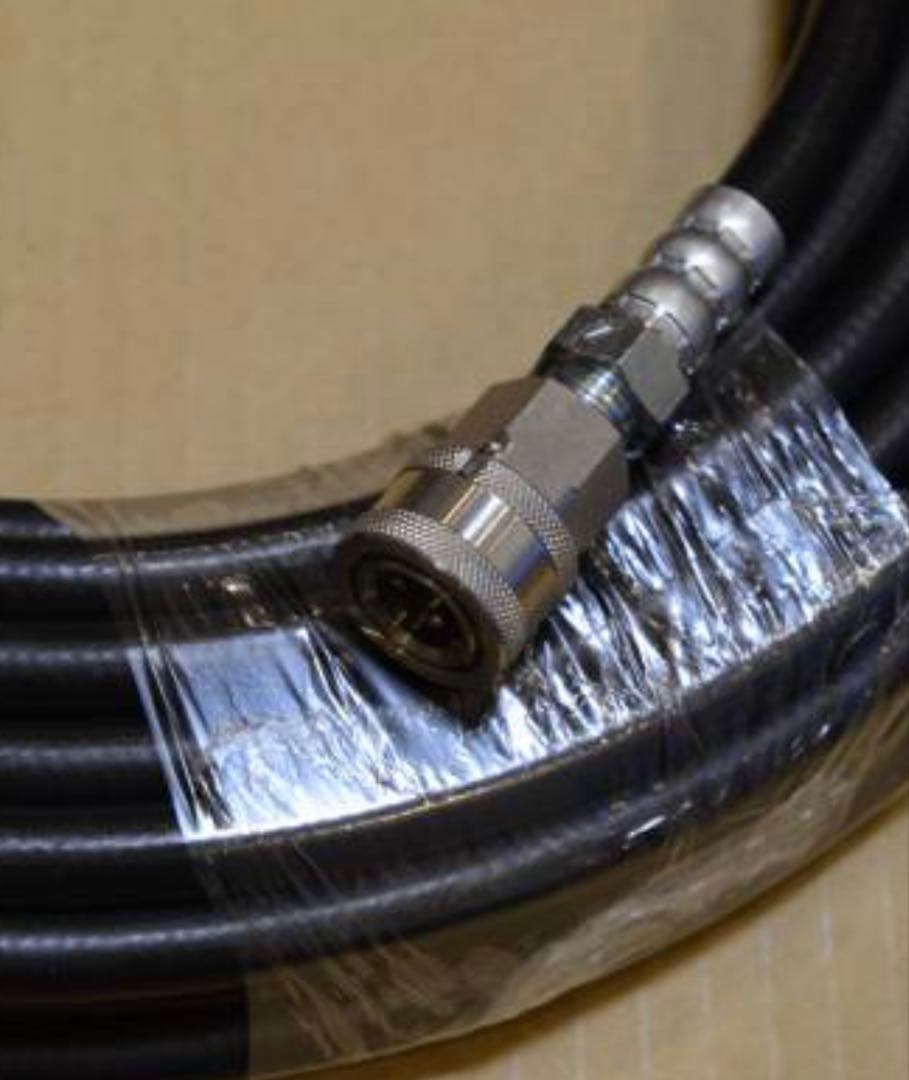 高圧洗浄機用ホース 30M 1/4 2分 ワンタッチ 新品