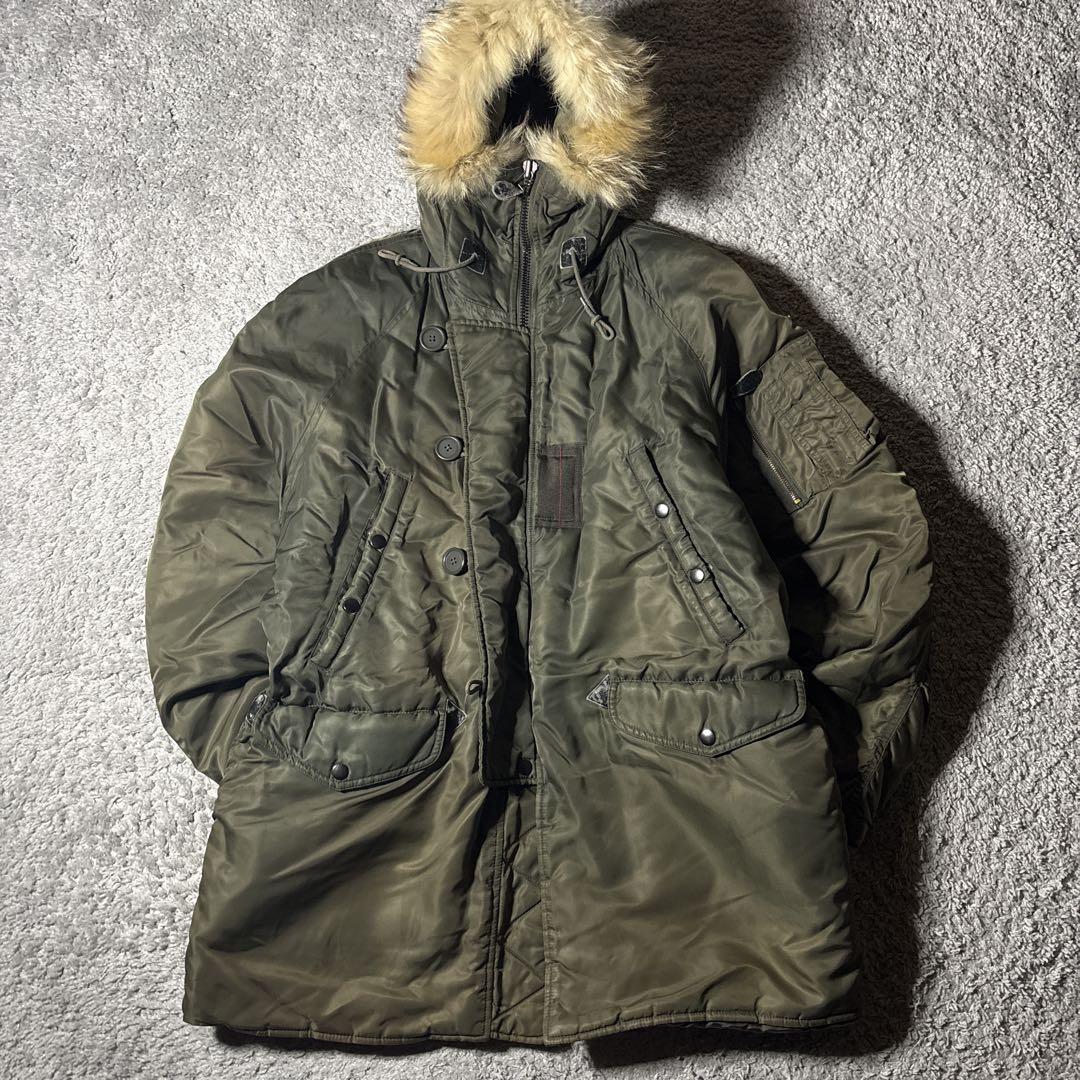 AVIREX N-3B ミリタリー　フライトジャケット　ミリタリー　ファー　古着