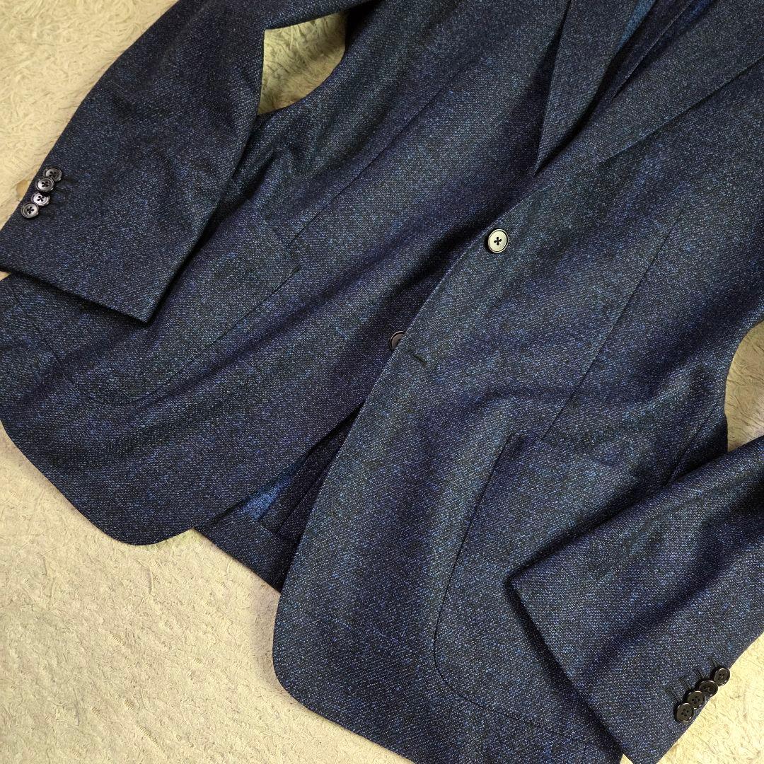現行 極美品 ブルックスブラザーズ×デルフィノ ウール メランジ ネイビー 54