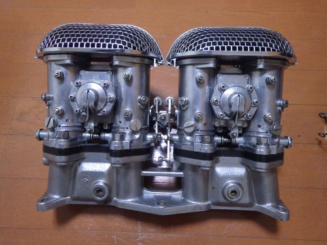 【当時物】トヨタ純正SOLEXソレックス40Φ２連4型+2TG用インマニ付