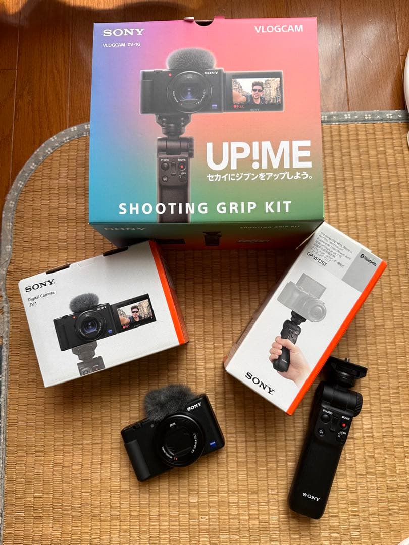 VLOGカメラ シューティンググリップキット VLOGCAMブラック ZV-1G
