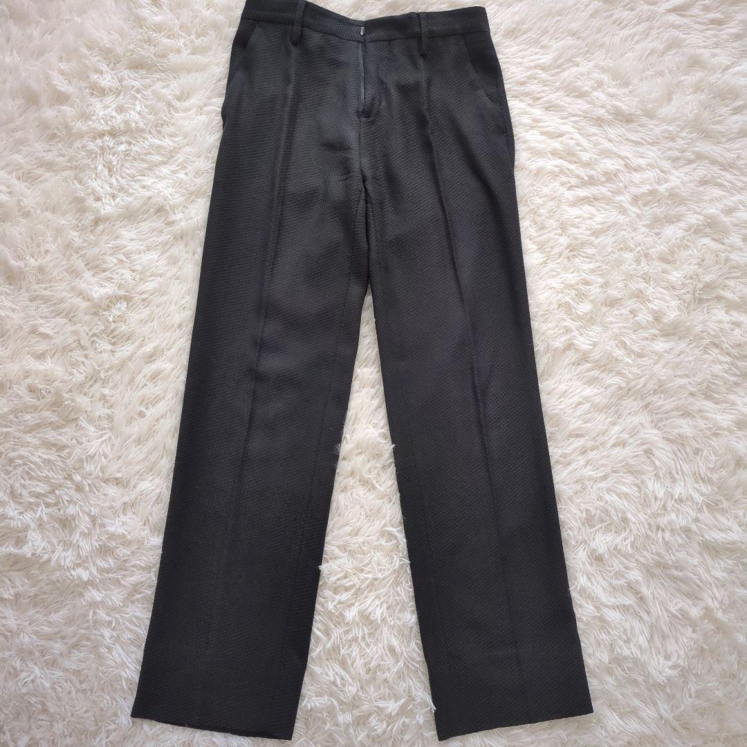 【鑑定済】Dolce&Gabbana　スーツセットアップ　ブラック　総裏　格子柄