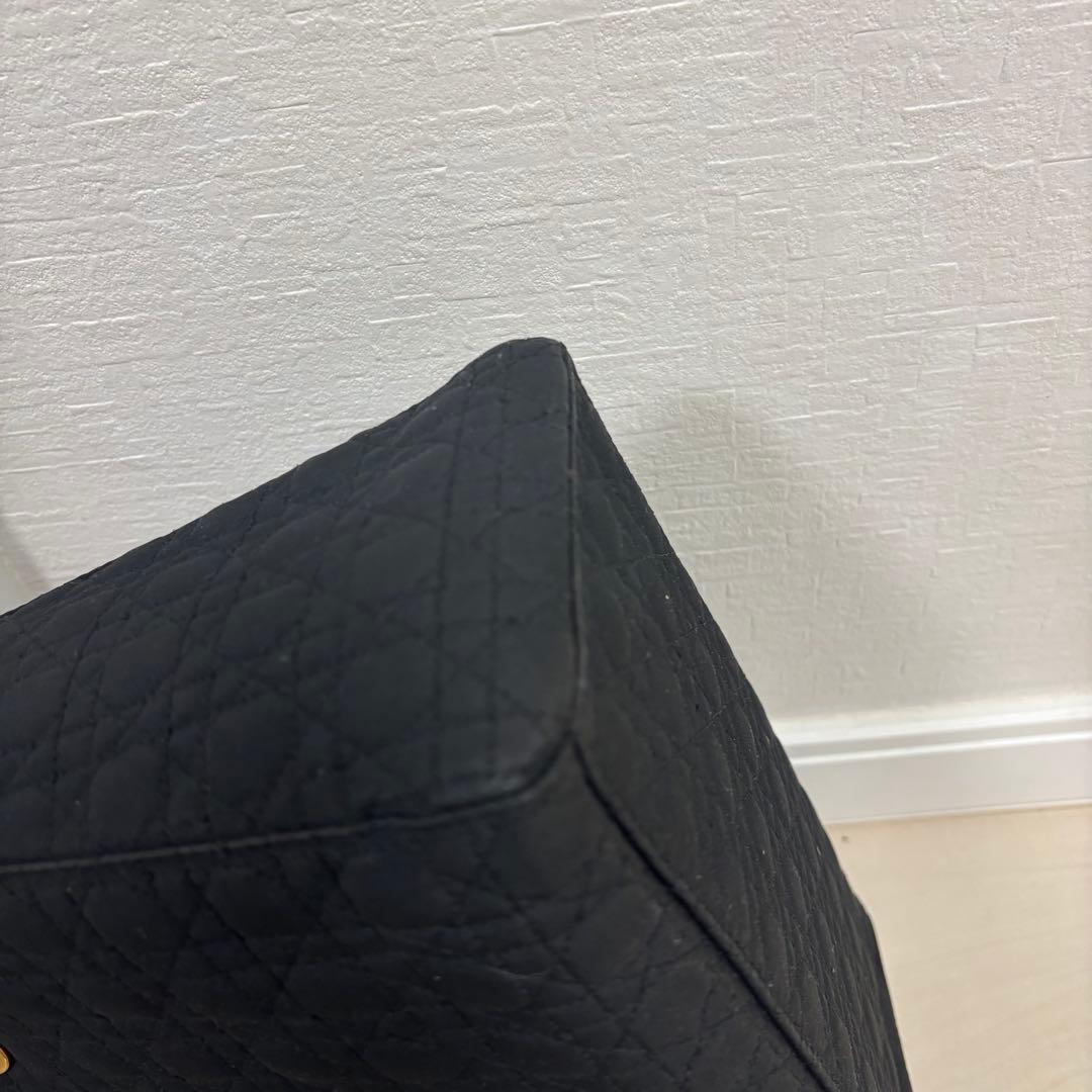 Dior レディディオール ブラック 黒 カナージュ キルティング ナイロン