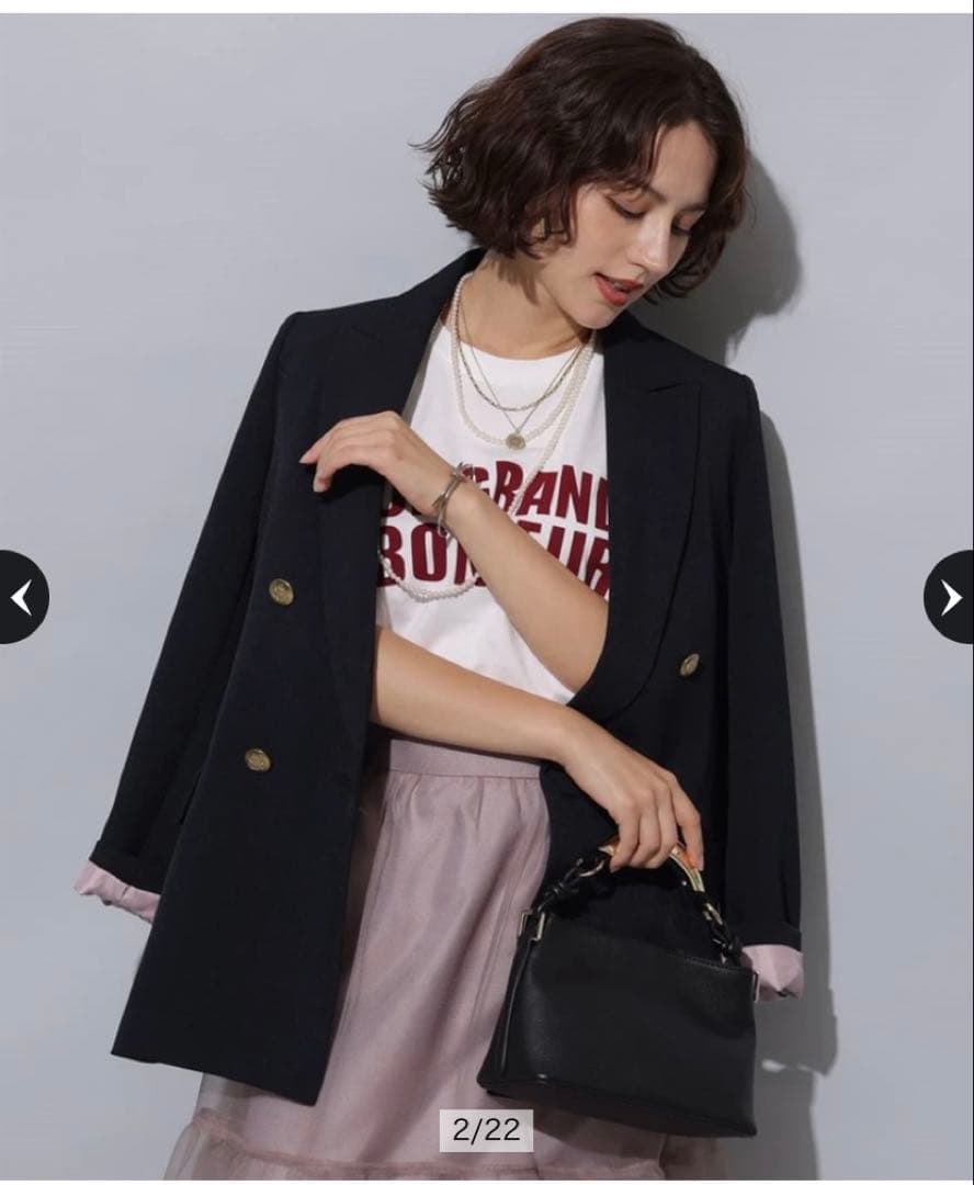 Arpege story 《店舗限定》W釦テーラードジャケット値下げ早い者勝ち！