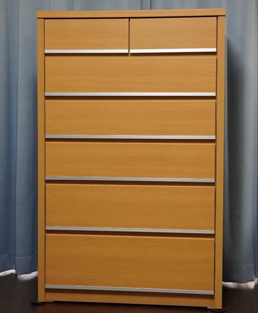 モナ　ナチュラル木製シンプルモダンチェスト