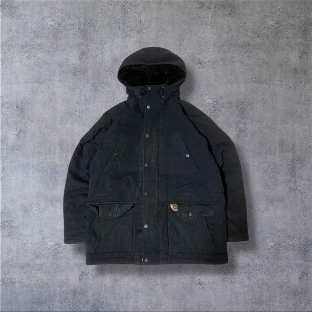 CarharttカーハートWIP Trapper ParkaブラックXL/R6