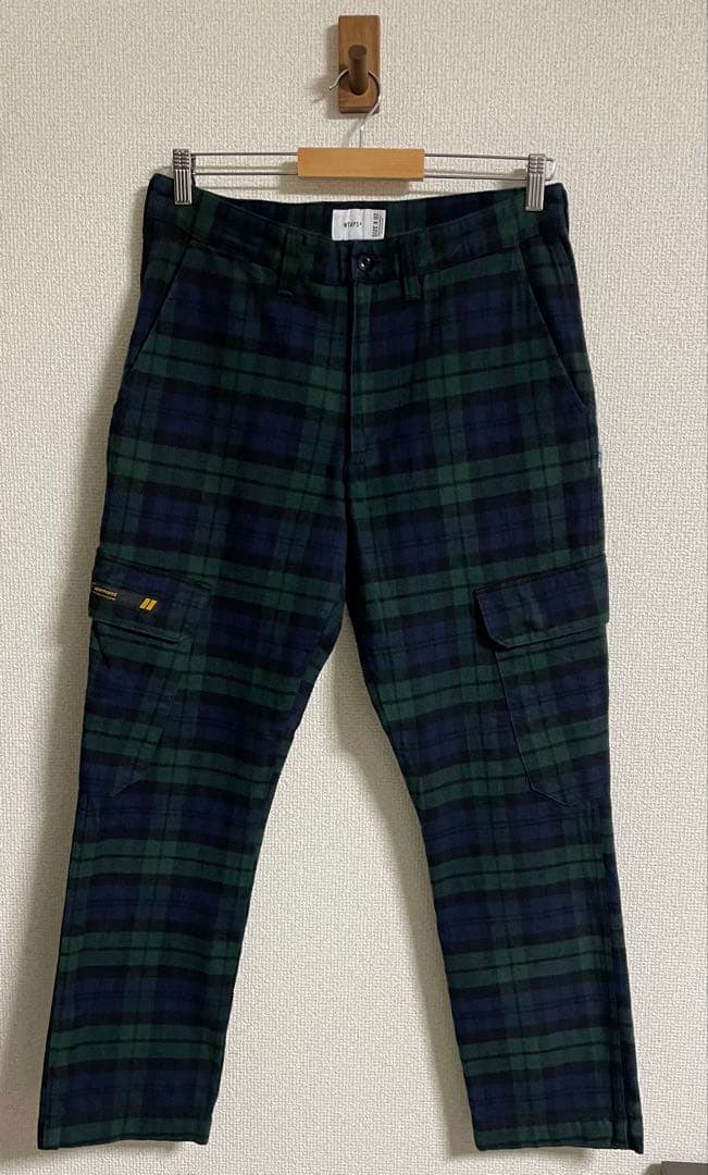 〜クリーニング済〜 WTAPS パンツ 緑×ネイビーチェック【ZORN着用】