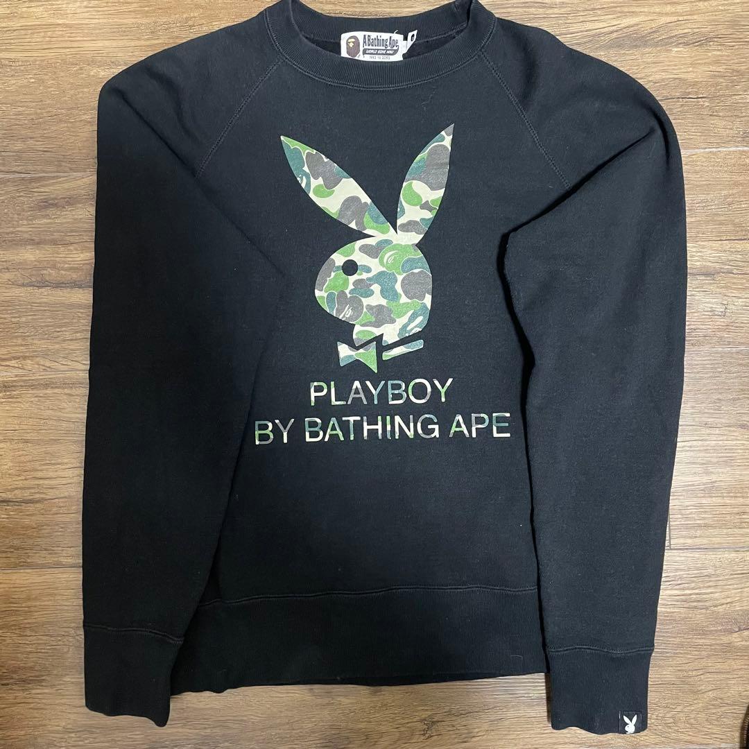 PLAYBOY BY BATHING APE コラボスウェット S 短丈　y2k
