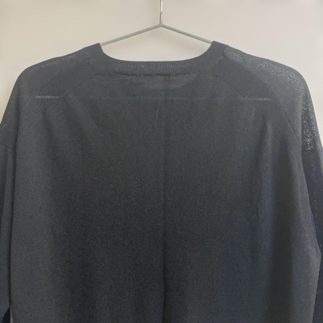 美品　セオリーリュクス　ブラック　黒　カットソー　トップス　シンプル　38号