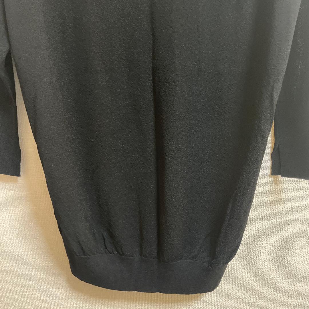 美品　セオリーリュクス　ブラック　黒　カットソー　トップス　シンプル　38号