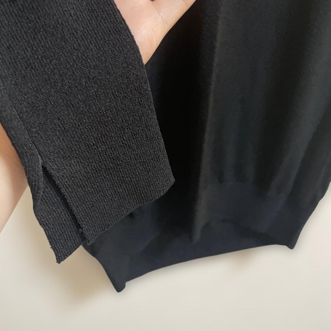 美品　セオリーリュクス　ブラック　黒　カットソー　トップス　シンプル　38号