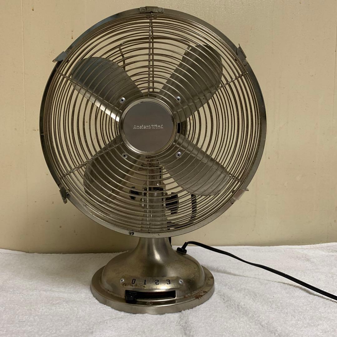 Ancient Wind 卓上扇風機 メタリック仕上げ