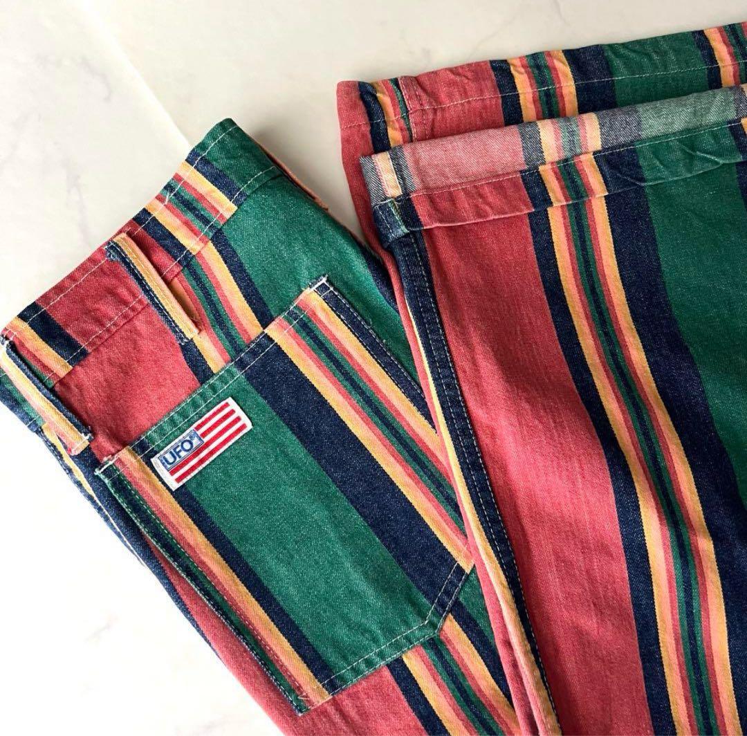 s*u様 70s UFO 総柄 ベルボトムTALON made in USA