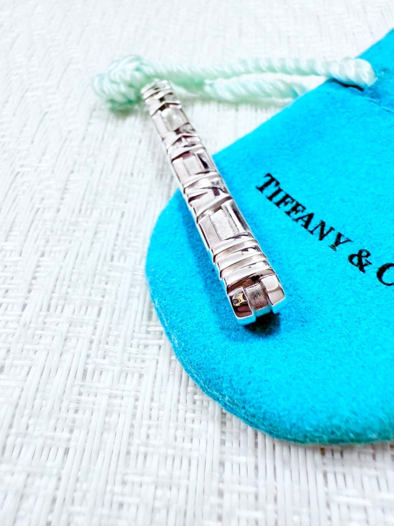 ティファニー　アトラス　925 ロゴ ネクタイピン　タイピン 研磨洗浄済み　美品