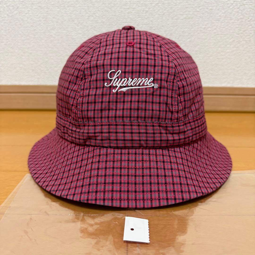 Supreme Cordura Plaid Bell Hat レッド 25ss