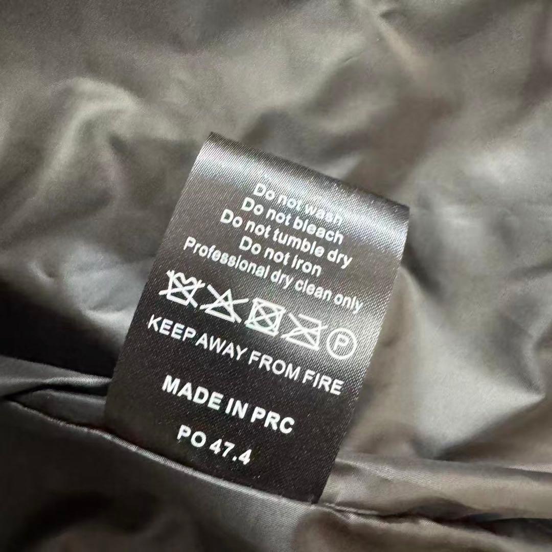 新品 TRAPSTAR 光沢ブラック ダウンジャケット Lサイズ u