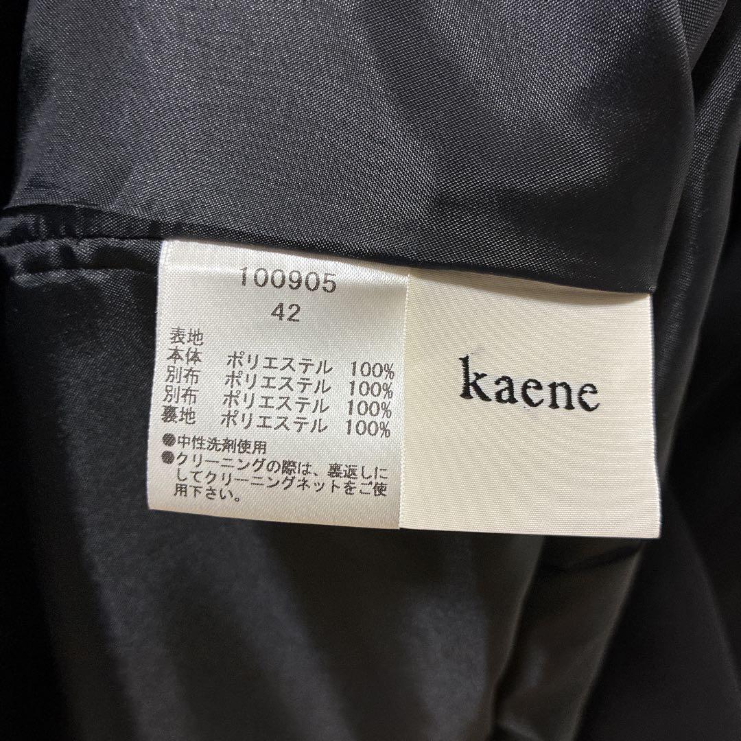 kaeneカエン　ブラック　喪服・慶弔両用　エンブロイダリースリーブ　ドレス