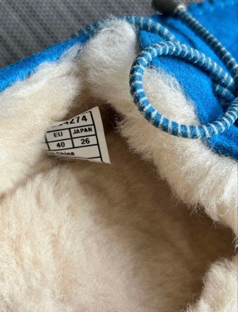 【美品】UGG モカシン 青 サイズ26㎝　ブルー　サイズ9
