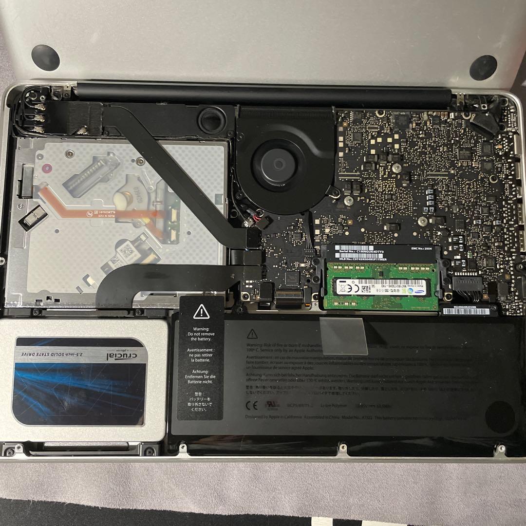 ●A美品2012年Mac Book Pro 13inch SSD525