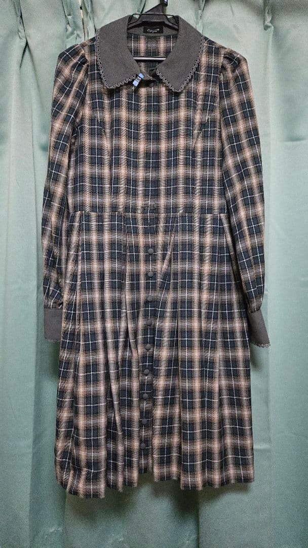 sheglit　クラシカルチェックワンピース