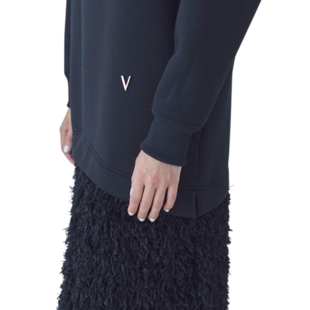 美品✨VENIT ヴェニット ボンディングドッキングロングワンピース 黒 M