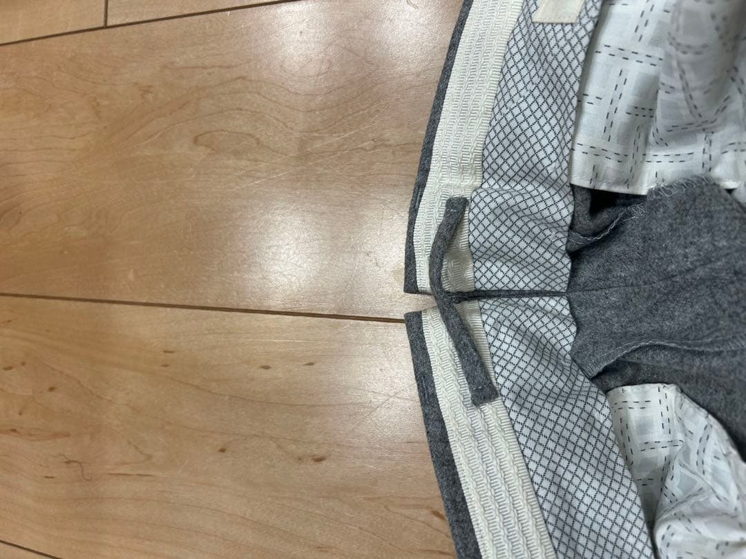 インコテックス　ライトグレー カーゴスラックス ウール SUPER 100'S