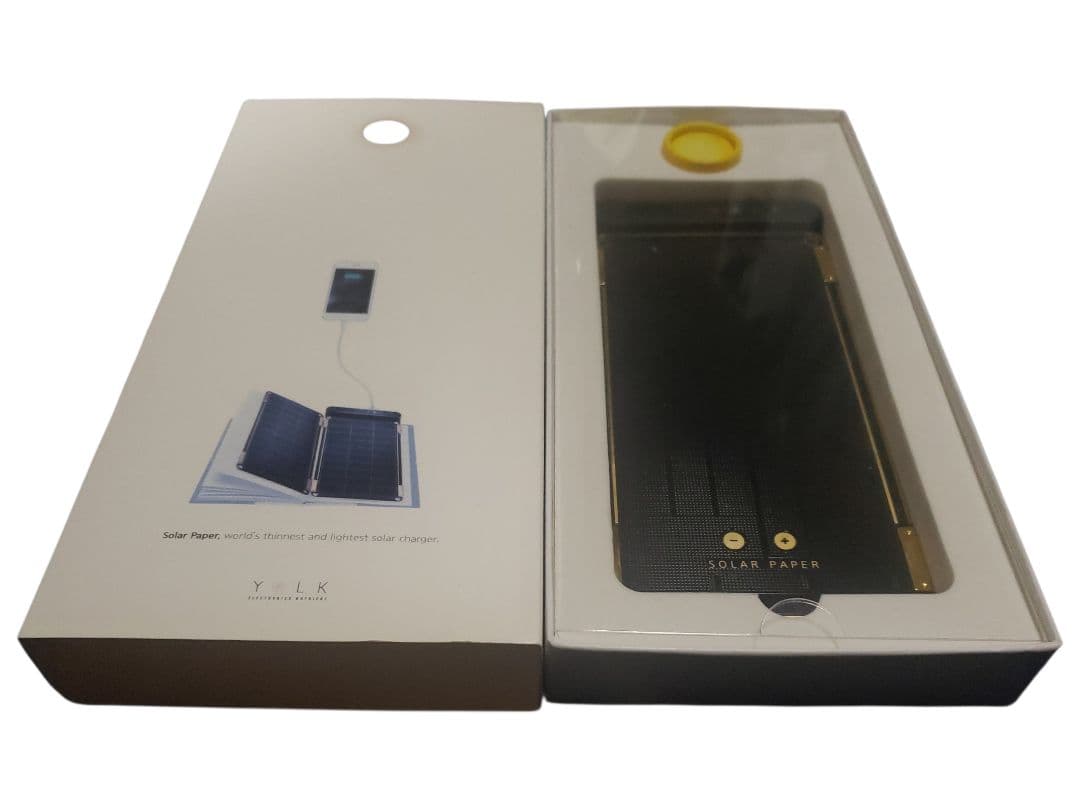 YOLK ソーラーペーパー　5wセット　ポータブルソーラー充電器