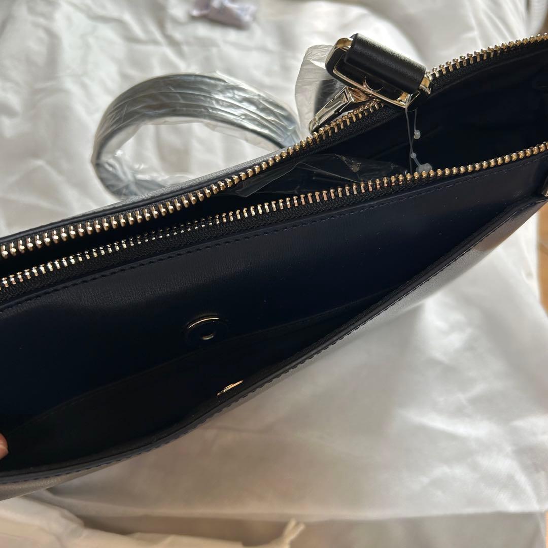 Paul Smith ネイビーレザービジネスバッグ