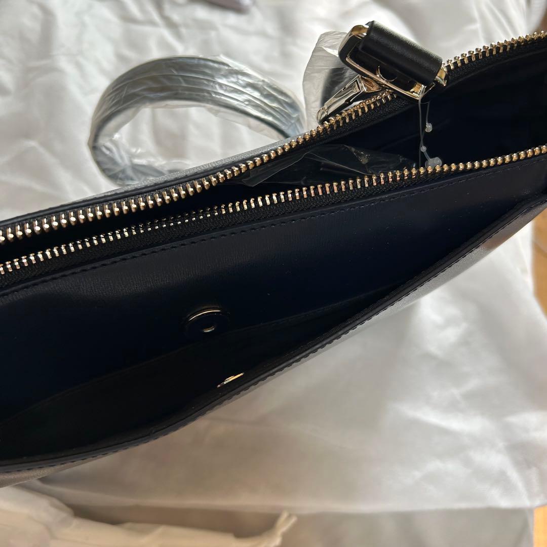 Paul Smith ネイビーレザービジネスバッグ