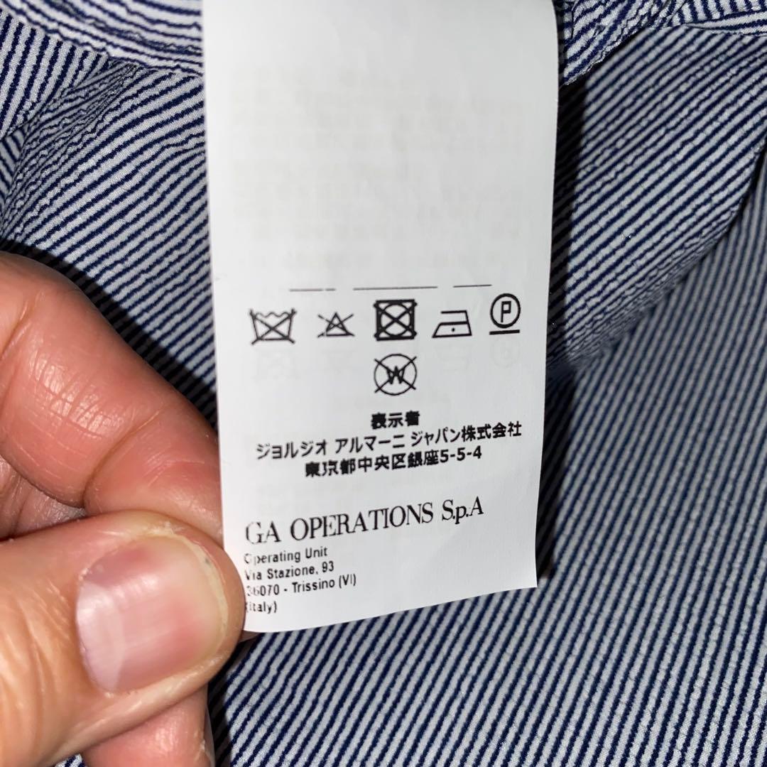 EMPORIO ARMANI シアサッカージャケット size52 ブルガリア製