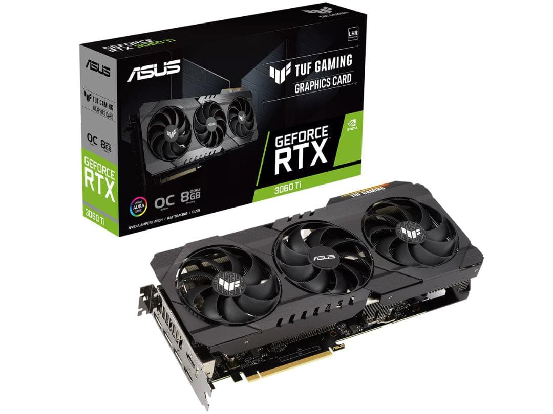 ASUS TUF Gaming GeForce RTX 3060Ti　ステイ付き