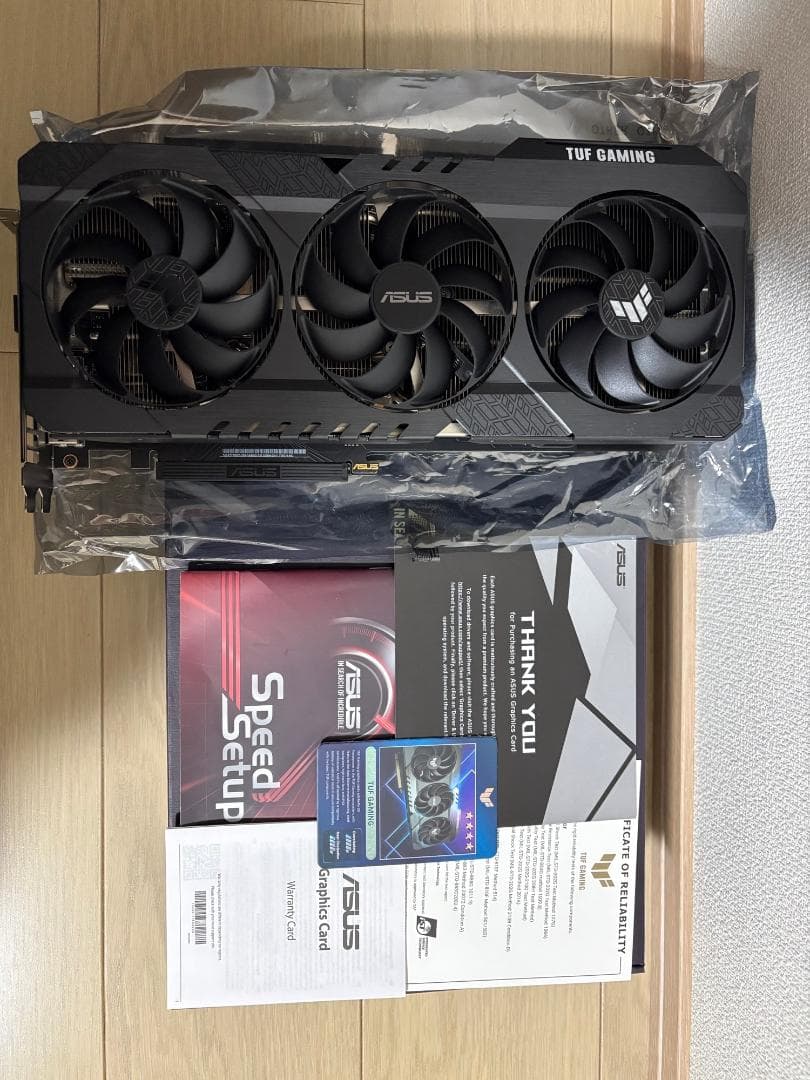 ASUS TUF Gaming GeForce RTX 3060Ti　ステイ付き