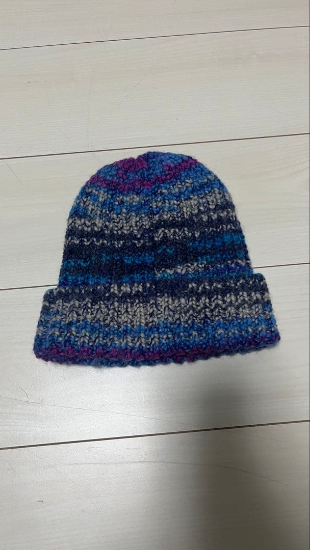 Supreme ニットビーニー 青紫