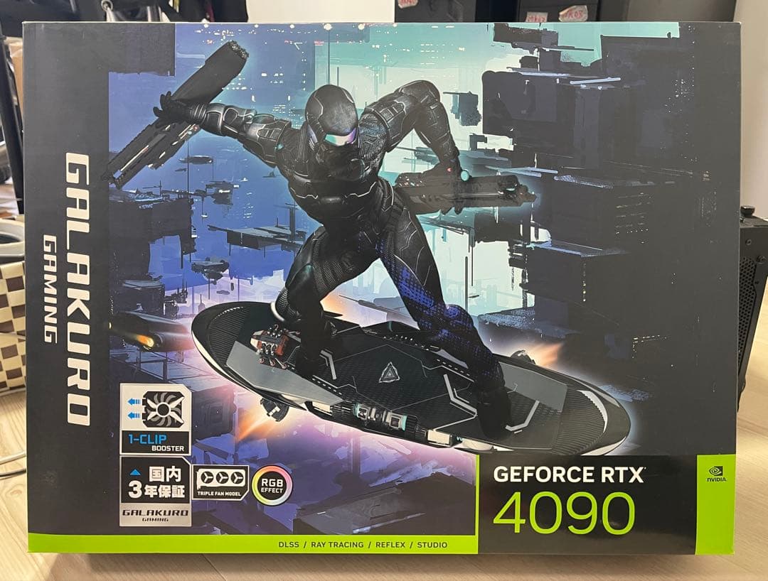 玄人志向 Nvidia GeForce RTX4090 グラボ 中古 保証残有