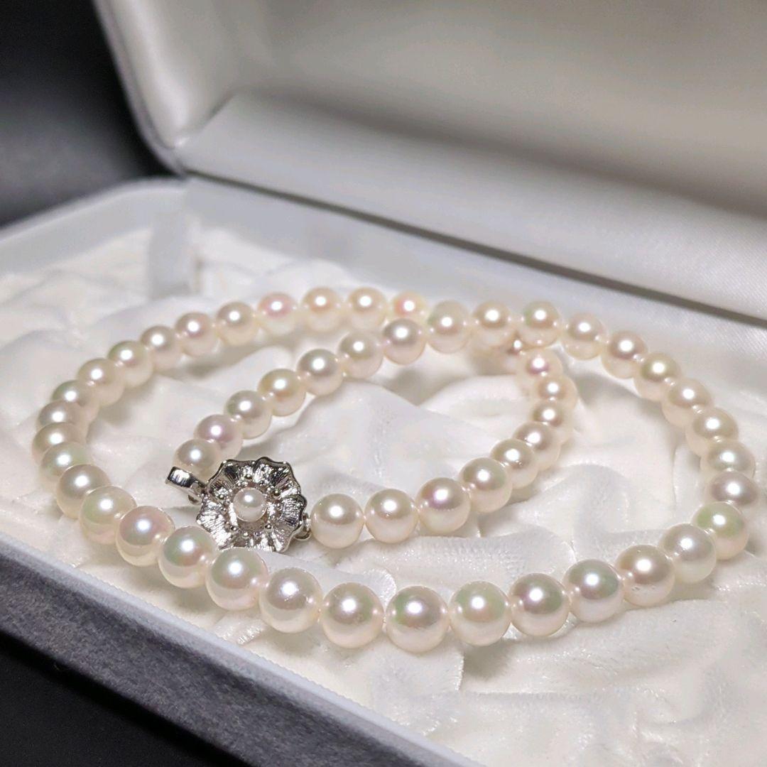 あこや真珠 ネックレス 約7.0-7.5mm 390