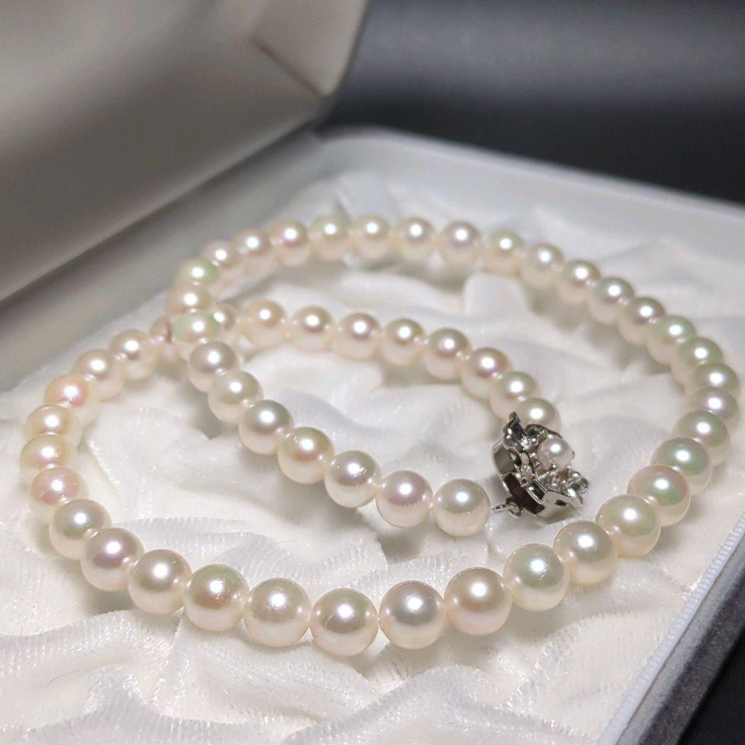 あこや真珠 ネックレス 約7.0-7.5mm 390