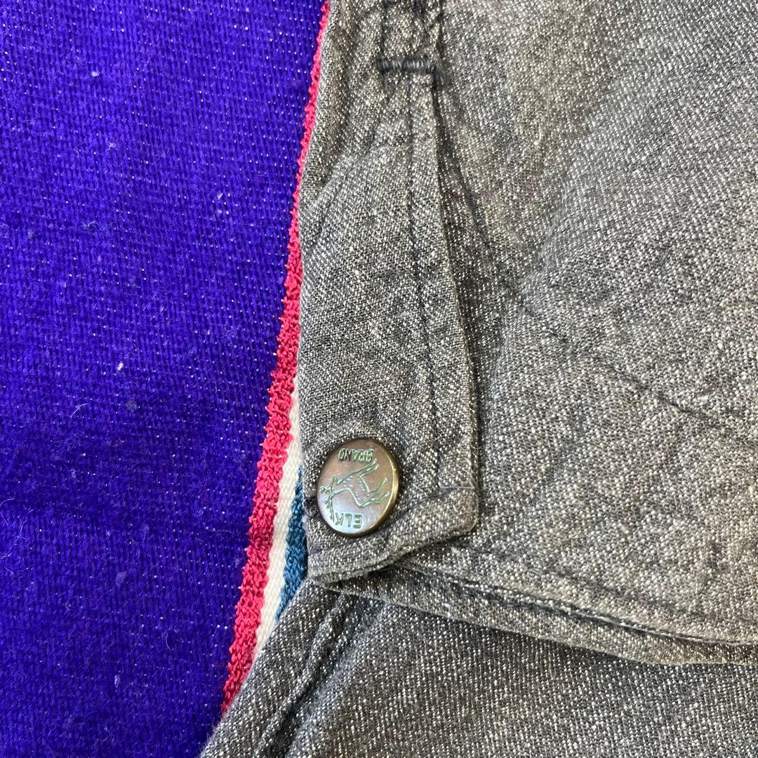 50s 60s ELK BRAND ブラックシャンブレー オールインワン