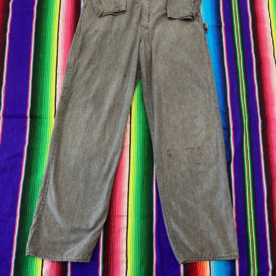 50s 60s ELK BRAND ブラックシャンブレー オールインワン