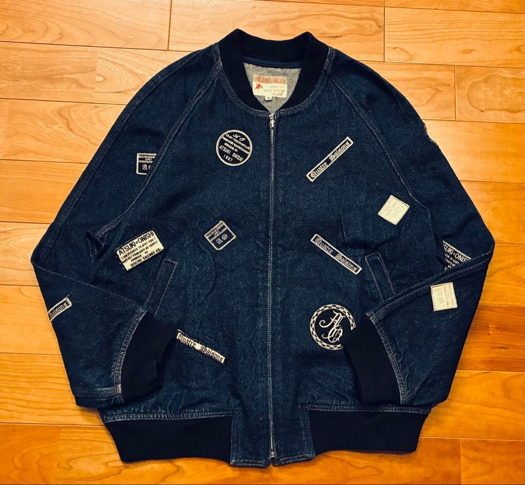 ATSUKI ONISHI アツキオオニシ　デニム　Gジャン 総柄　ワッペン　M