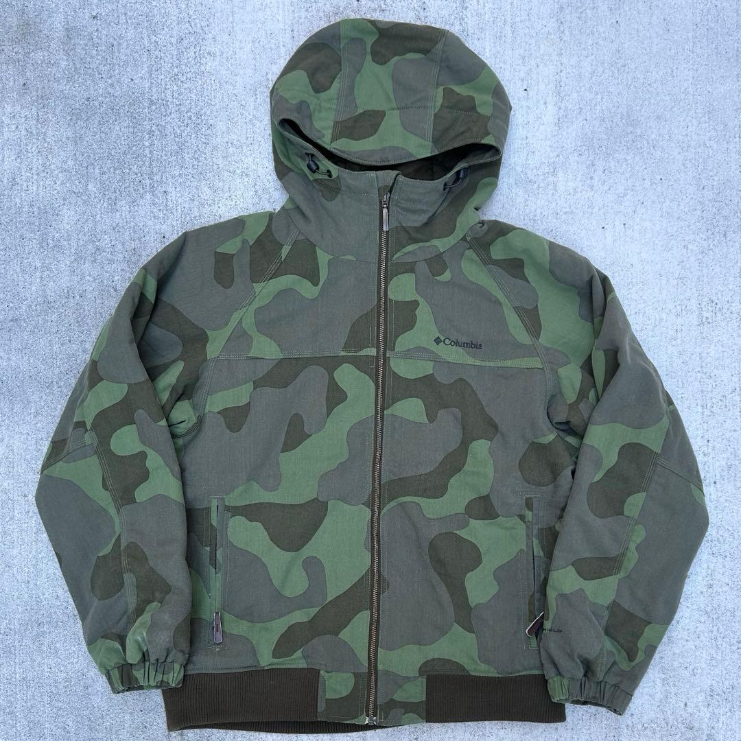【00s Columbia】camo zip parker jacket