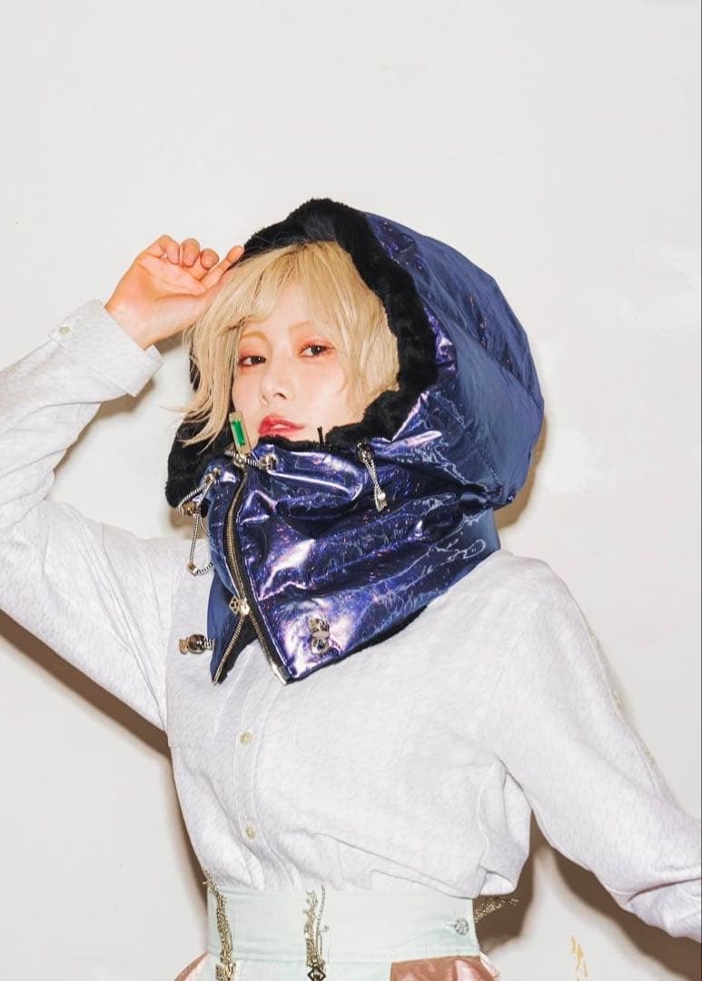 《最終値下》hazamaネックウォーマーパープルアンノウンネックウォーマー