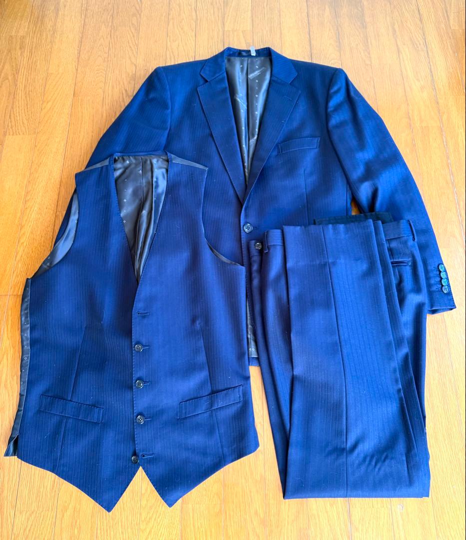 Ermenegildo Zegna ELECTA 3ピースネイビー オーダー