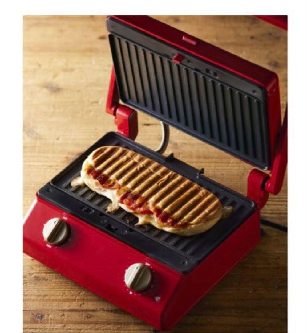新品未開封　BRUNO グリル・ホットサンドメーカー レッド　ダブル赤