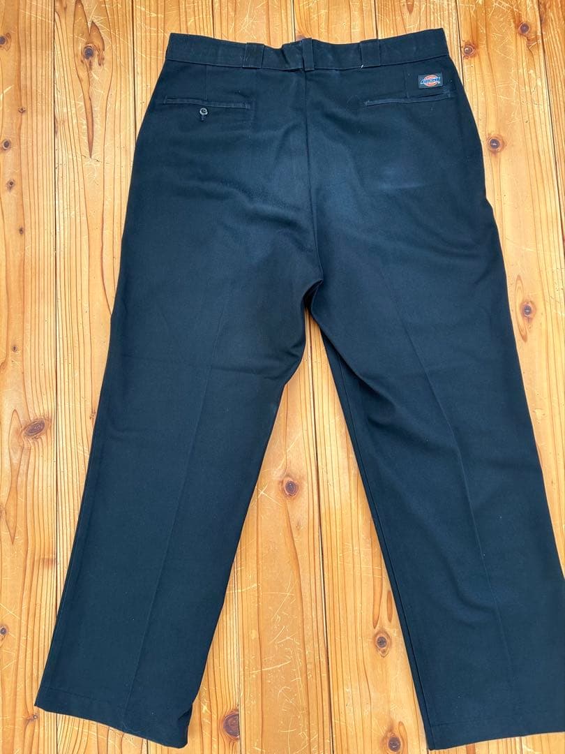 80s USA製 Dickies874 ブラックタロン W38
