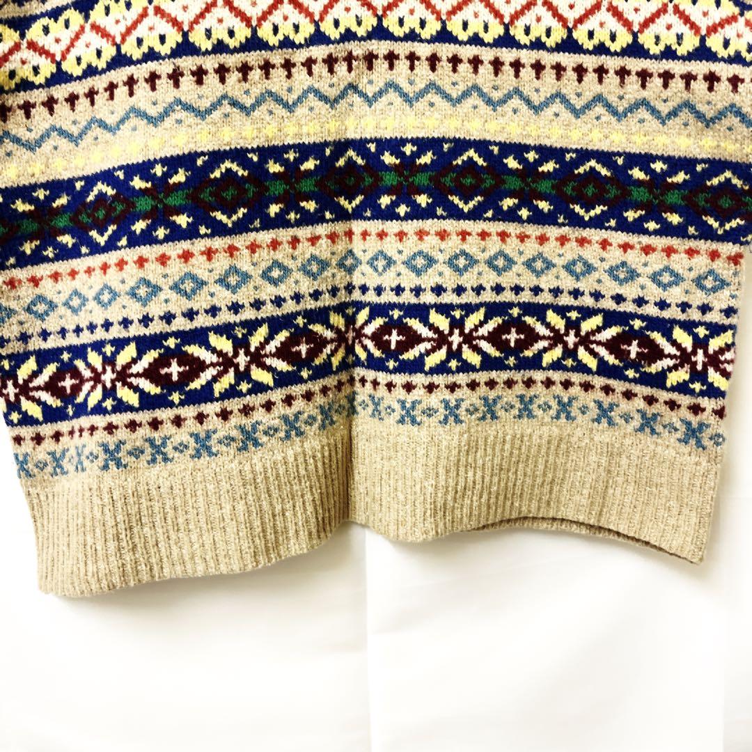 Polo by Ralph Lauren フェアアイル柄 ベスト M　カシミヤ