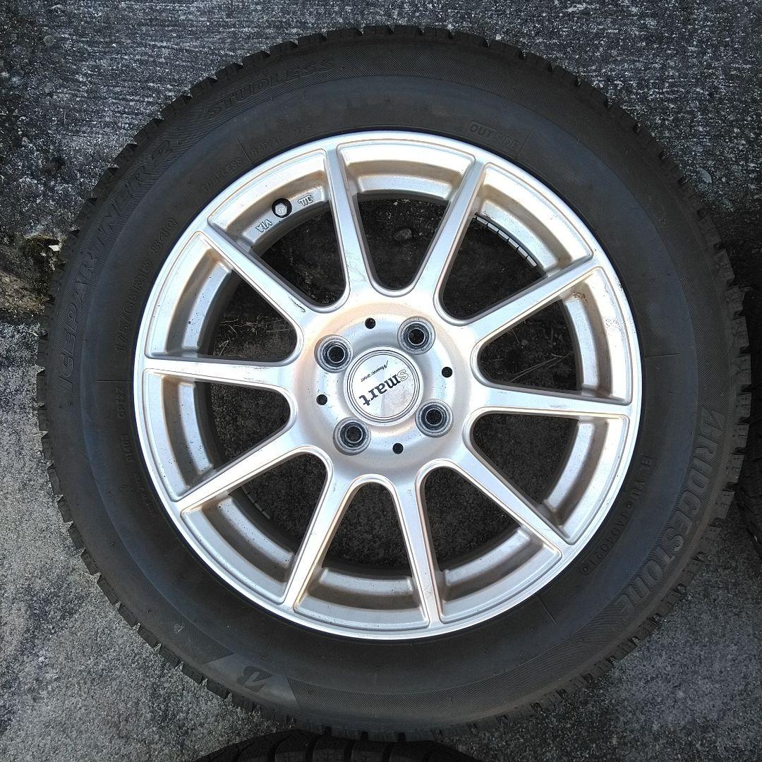 ミニバン、コンパクトカーにBSスタッドレス4本～15インチアルミ付き