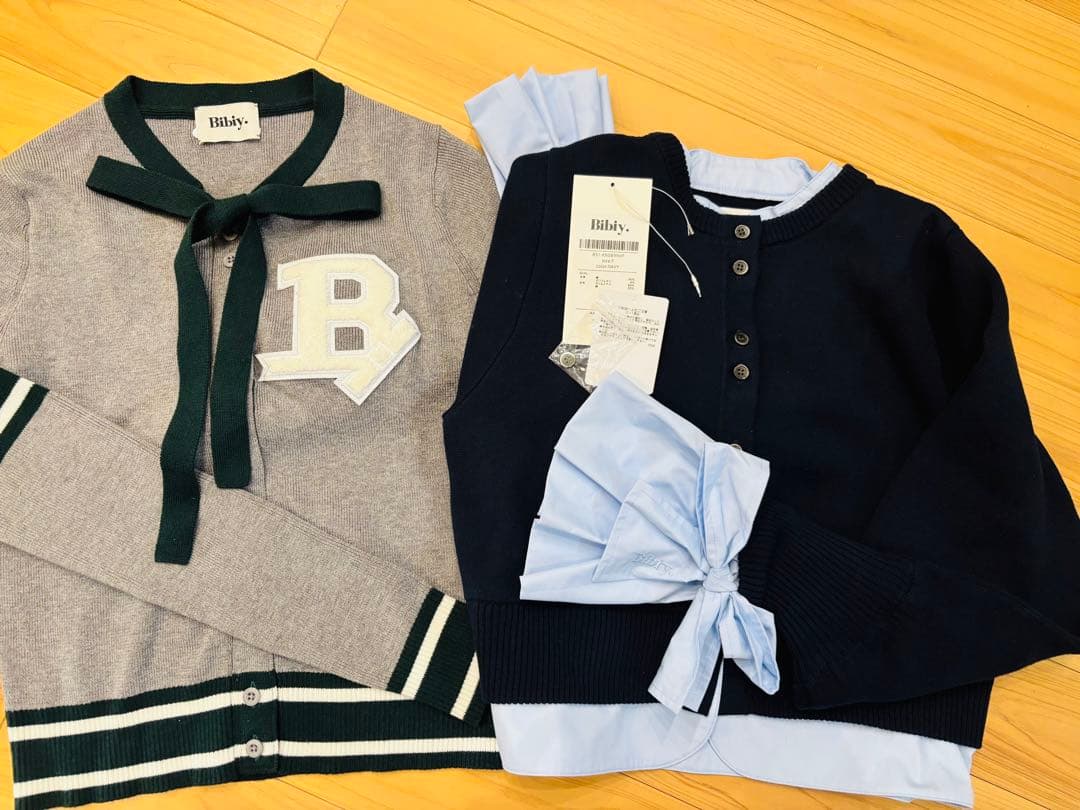 専用☆biby. 服2点セット 新品＆極美品 ニット カーディガン