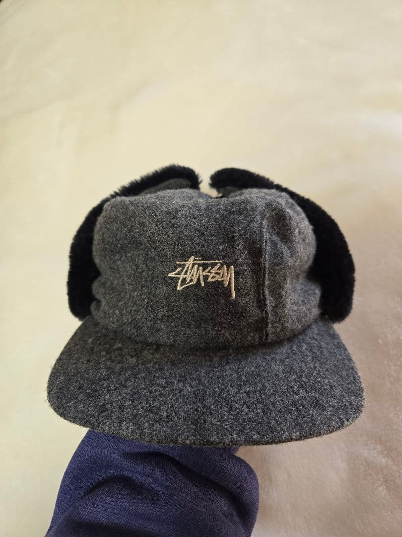 帽子 80s' stussy capz wool boa flight cap