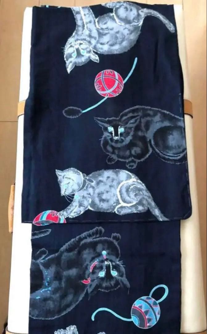 猫柄の浴衣　岡重　新品・未使用品