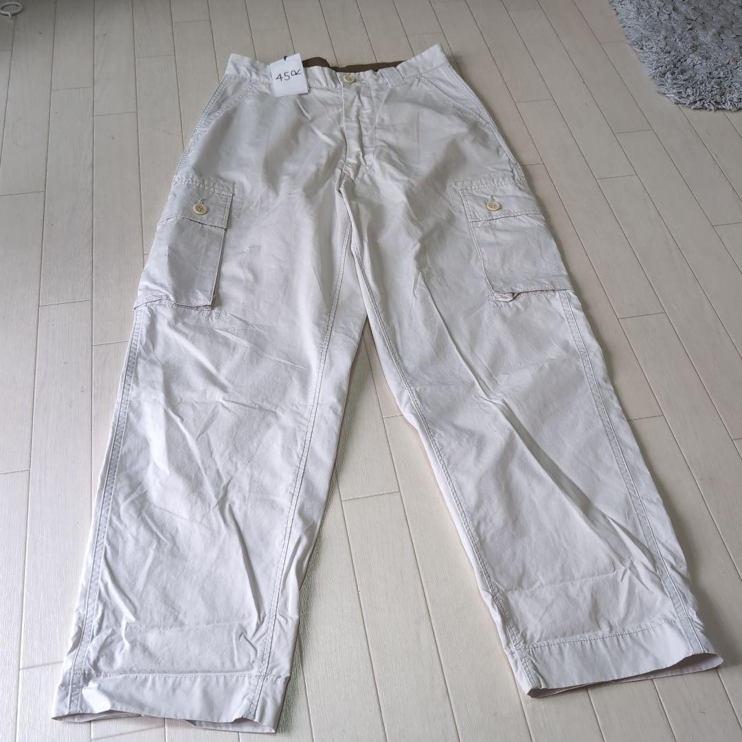 45R　オフホワイト カーゴパンツ サイズ